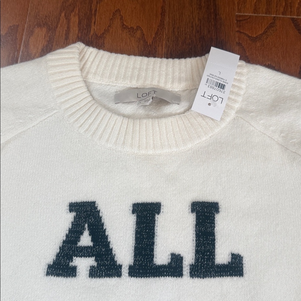 LOFT Glistening Holiday Sweater - Picture 7 of 12